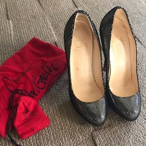 Christian Louboutin Declic Black Suede